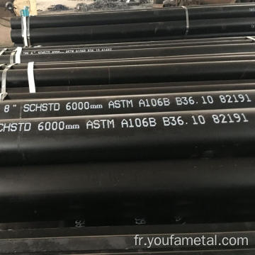 ASTM A106 Round Scailless Carbone Acier Pipe